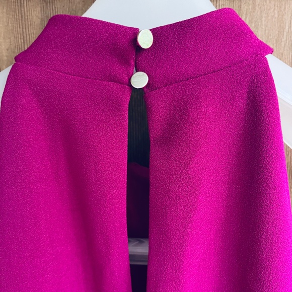 Julia Jordan Womens Knot-Neck Midi Tulip-Hem Halter Fuchsia Dress Size 8 - Picture 16 of 17